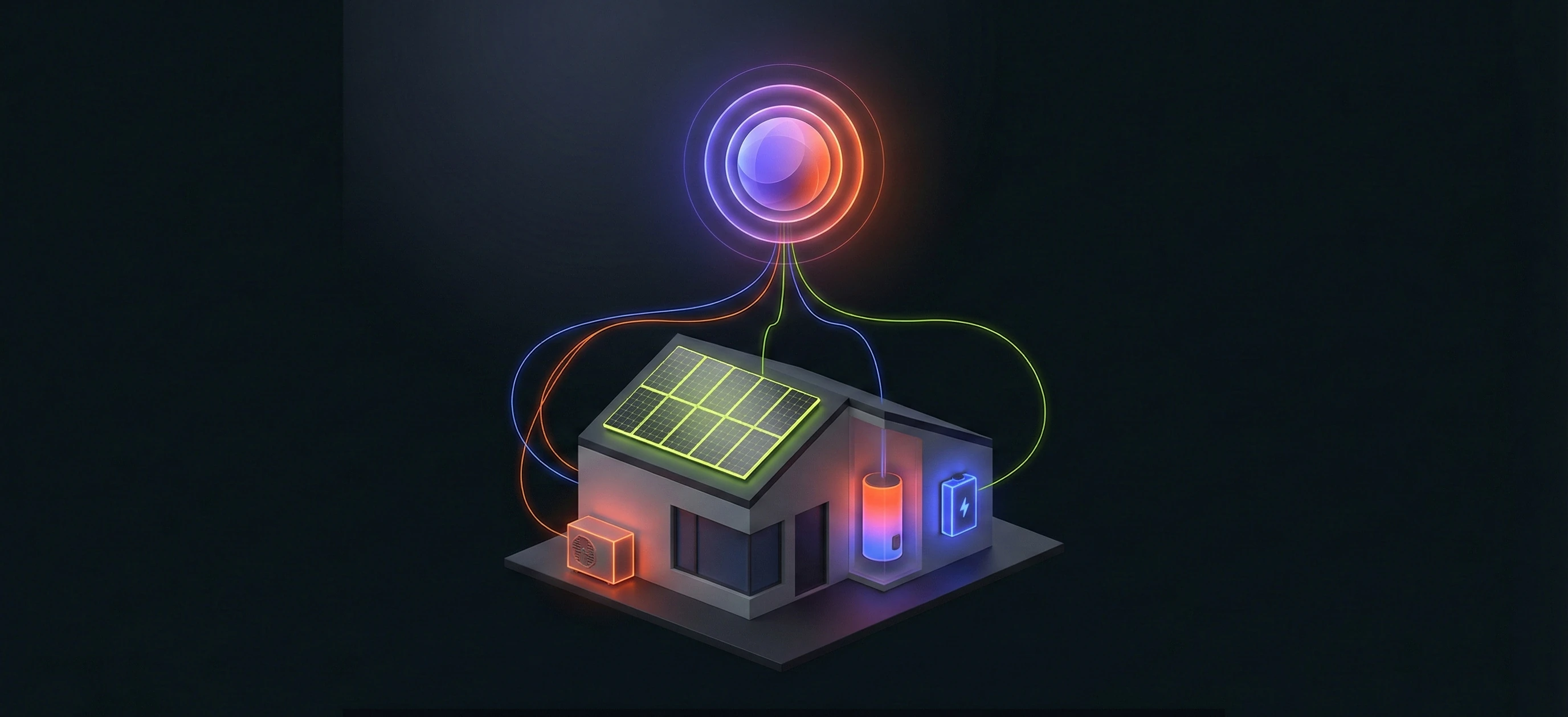 Intelligent agent orb coordinating whole-home energy assets