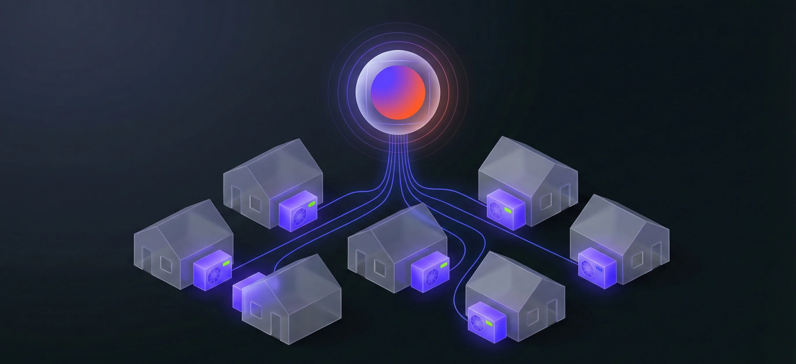 Intelligent agent connecting to heat pump network